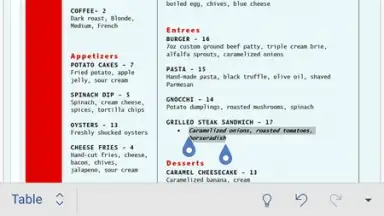 Capture d'écran de Microsoft Word 5