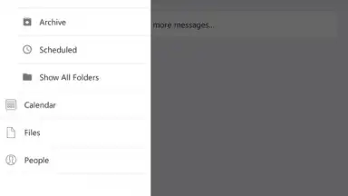 Capture d'écran de Microsoft Outlook 6