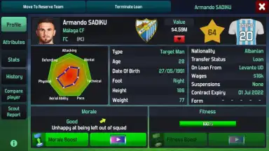 Capture d'écran de Soccer Manager 2020 1