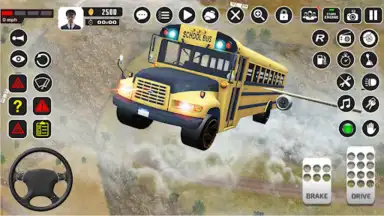 Capture d'écran de Offroad School Bus Driver Game 1