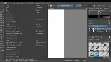 Capture d'écran de Krita 10