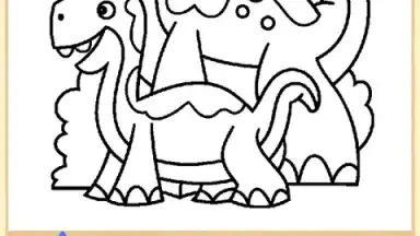 Capture d'écran de Dino Coloring Game 3
