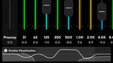 Capture d'écran de Poweramp Equalizer 10