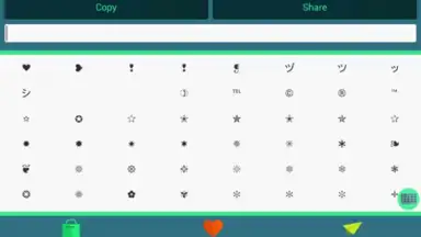 Capture d'écran de ASCII Text Symbols 8
