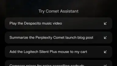 Capture d'écran de Comet Browser 2