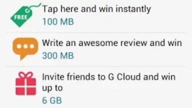 Capture d'écran de G Cloud Backup 8