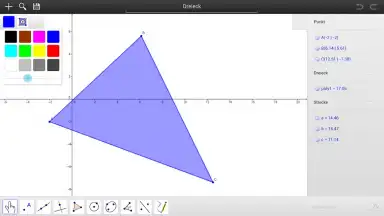 Capture d'écran de GeoGebra 2