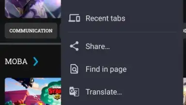 Capture d'écran de Chrome Beta 5