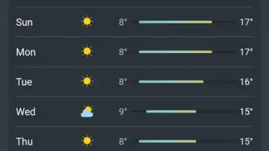 Capture d'écran de Real Weather 7