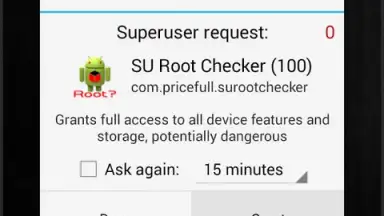Capture d'écran de SU Root Checker 7