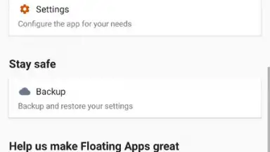 Capture d'écran de Floating Apps 19