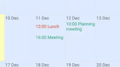 Capture d'écran de Touch Calendar Free 8