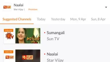 Capture d'écran de YuppTV LiveTV, Live Cricket 4