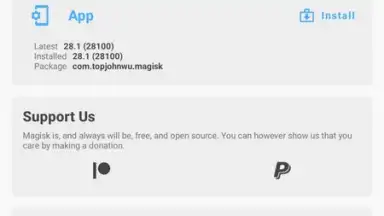 Capture d'écran de Magisk Manager 9