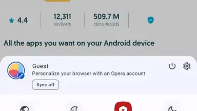 Capture d'écran de Opera Browser 2
