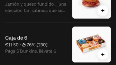 Capture d'écran de Uber Eats 8