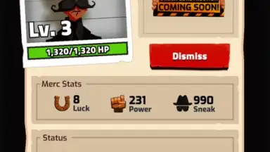 Capture d'écran de Idle Mercenary 4
