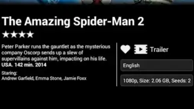 Capture d'écran de Popcorn Time 3