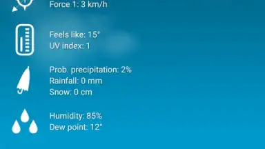 Capture d'écran de Weather XL PRO 8