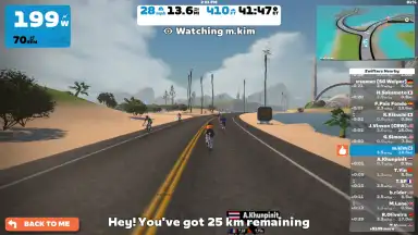 Capture d'écran de Zwift 10