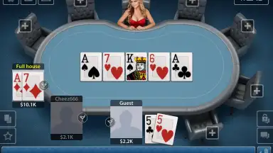 Capture d'écran de Texas Hold'em Poker: Pokerist 1