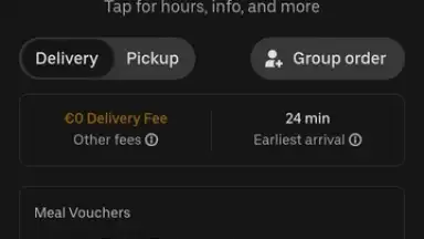 Capture d'écran de Uber Eats 7