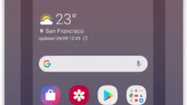 Capture d'écran de Samsung One UI Home 2