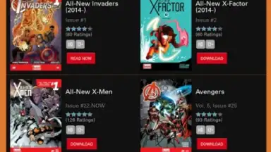 Capture d'écran de Marvel Comics 3