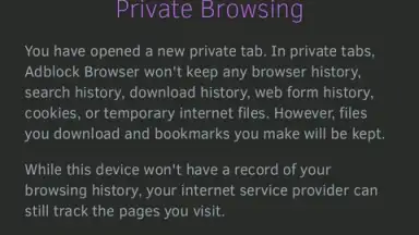 Capture d'écran de Adblock Browser 5