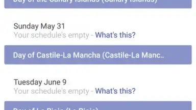Capture d'écran de Today Calendar 1