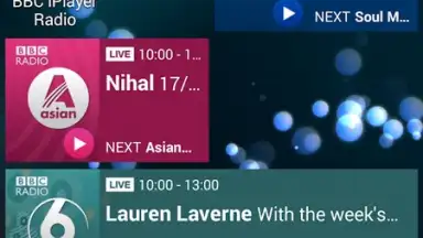 Capture d'écran de BBC iPlayer Radio 17