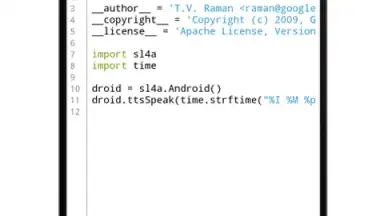 Capture d'écran de QPython3 3