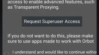 Capture d'écran de Orbot: Tor on Android 6