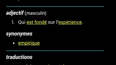 Capture d'écran de French Dictionary - Offline 3