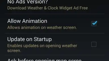 Capture d'écran de Weather & Clock Widget Android 4