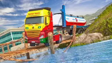 Capture d'écran de Oil Tanker Transport Offroad Truck Driver 2
