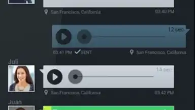 Capture d'écran de Voxer Walkie-Talkie PTT 3
