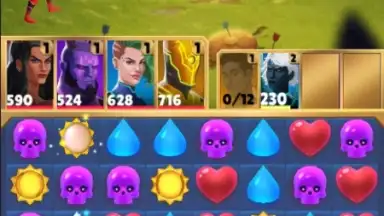 Capture d'écran de Puzzle Clash Heroes: Neolympia 9