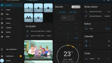 Capture d'écran de Home Assistant 3