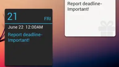 Capture d'écran de GO Calendar Widget 2