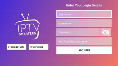 Capture d'écran de IPTV Smarters Pro 8