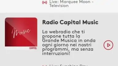 Capture d'écran de Radio Capital 6