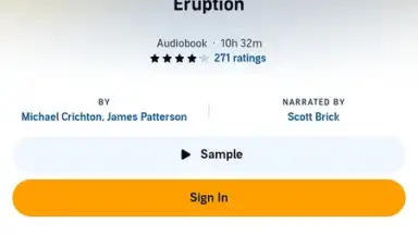 Capture d'écran de Audible 11