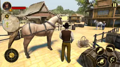 Capture d'écran de West Cowboy Games Horse Riding 1