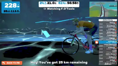 Capture d'écran de Zwift 9