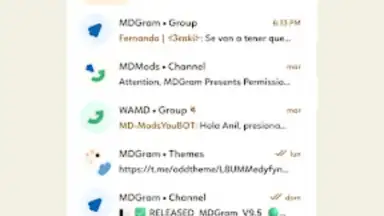 Capture d'écran de MDGram Messenger 5