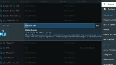 Capture d'écran de TiviMate IPTV Player 8