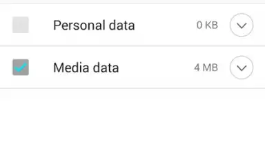 Capture d'écran de LG Backup (Sender) 4