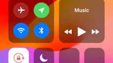 Capture d'écran de Control Center iOS 17 5