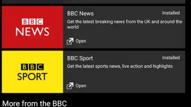 Capture d'écran de BBC Media Player 5